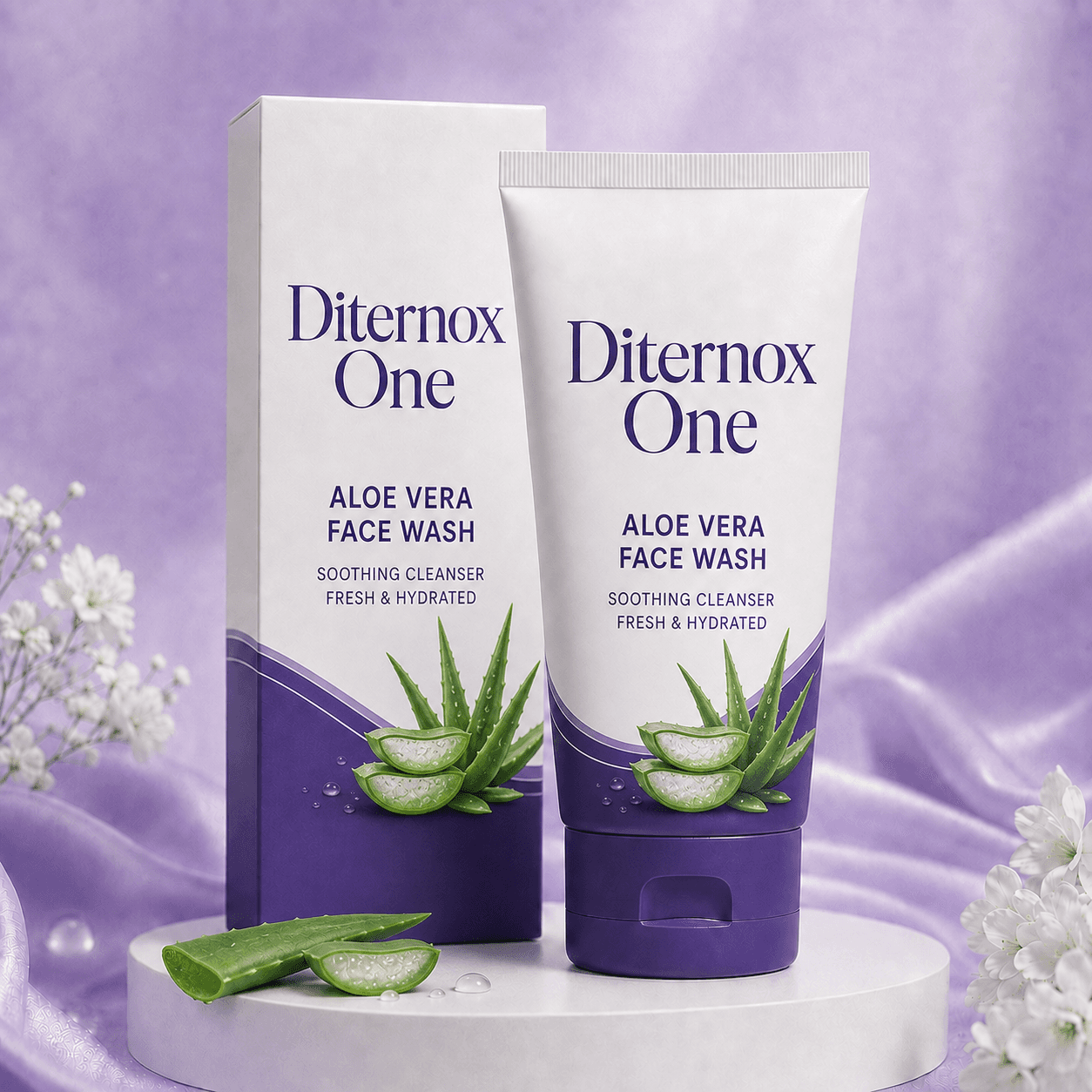 Diternox One Aloe Vera Face Wash 200 Ml | Soothing Cleanser | Fresh & Hydrated