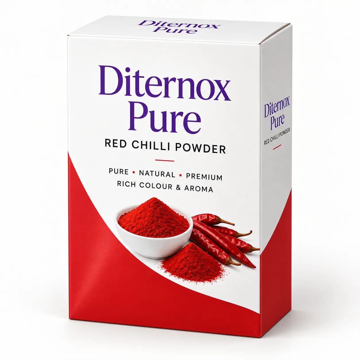Diternox Pure Red Chilli Powder (Lal Mirch) 100 g – Rich Colour & Aroma