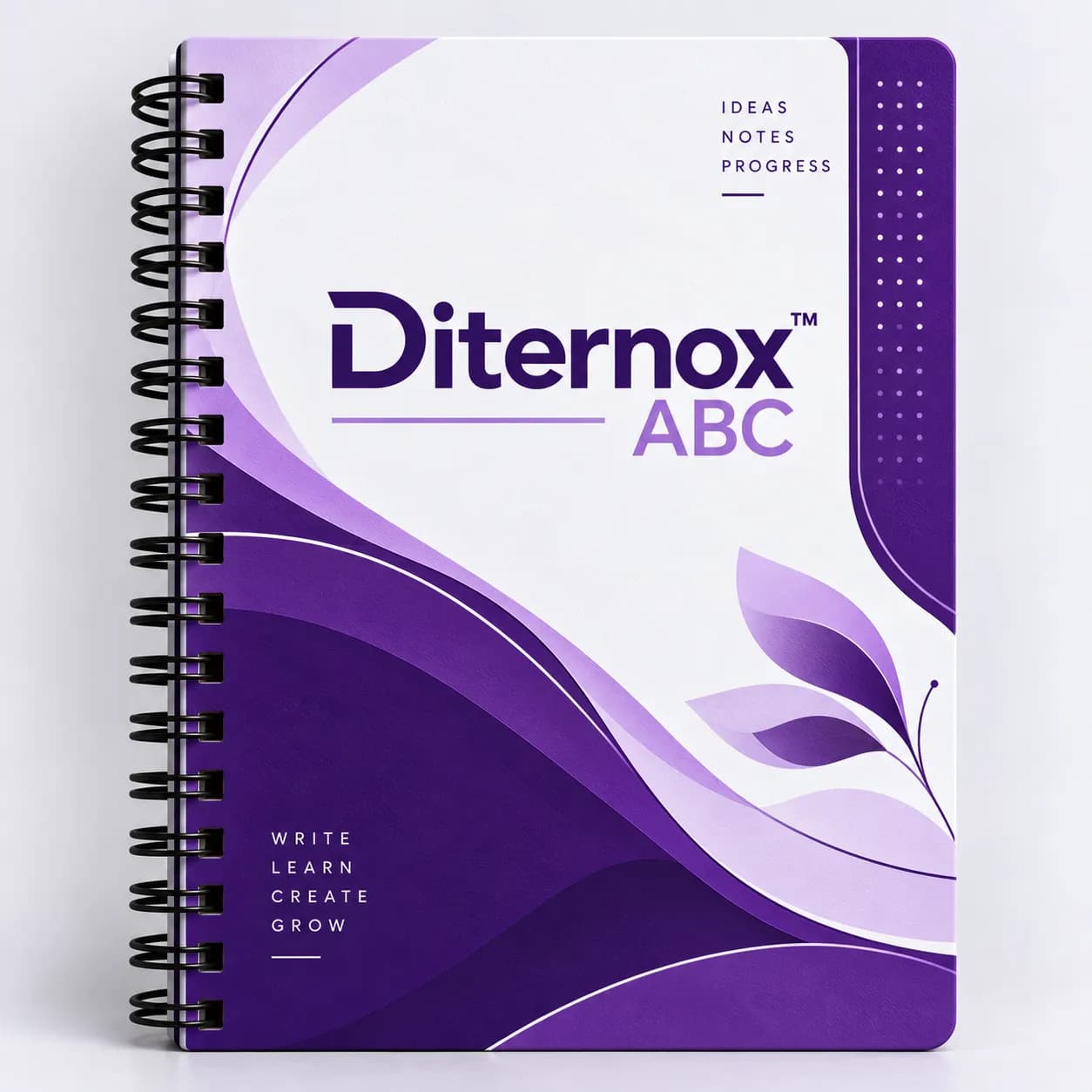 Diternox ABC Spiral Notebook - 297 mm x 210 mm, Soft Cover, 300 Pages, Unruled